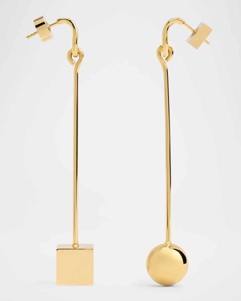 Les Boucles Nodo Linear Drop Earrings